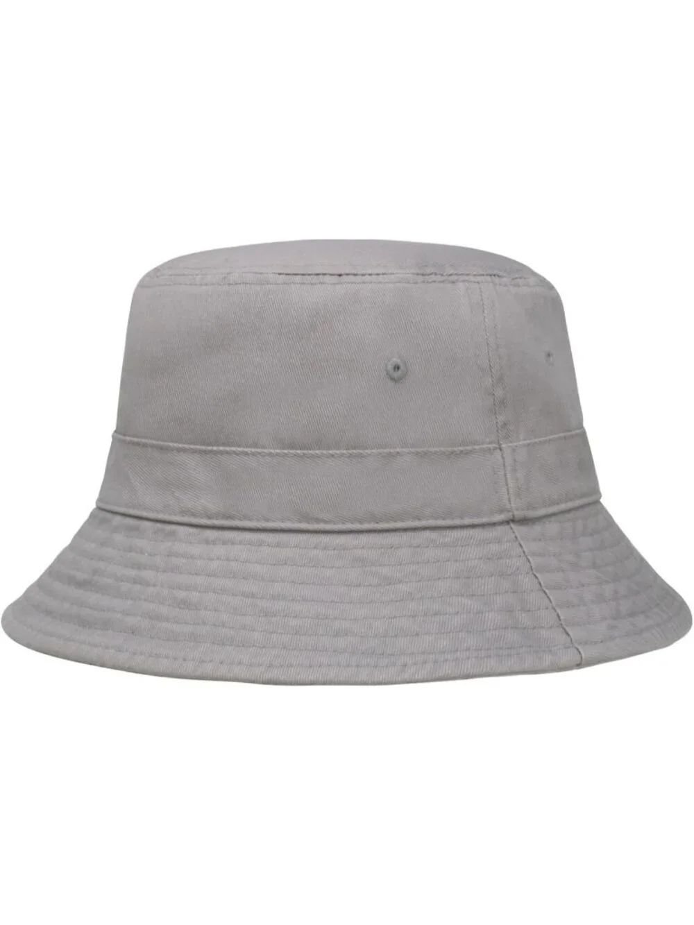Unisex Light Grey Cotton Summer Sun Boonie Style Beach Golf Fishing Bucket Hat